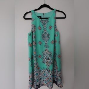 By&By Sea Green, Floral Dress